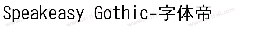 Speakeasy Gothic字体转换